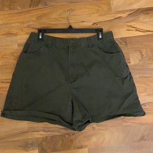 Forest green shorts